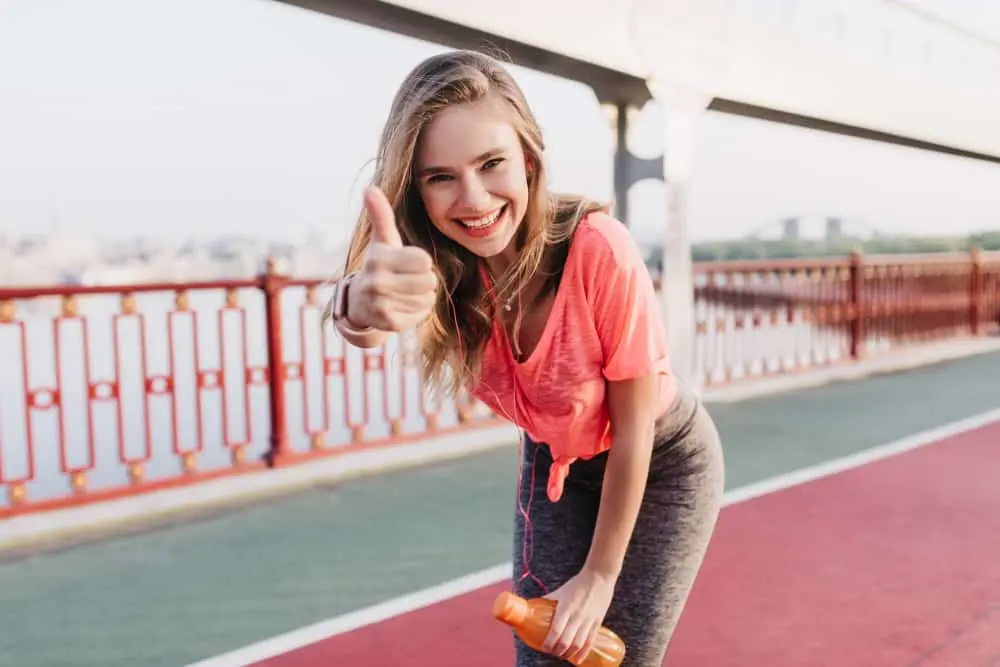 Physical health plays an important role in self-care: Knowing that a teen is exercising and smiling.